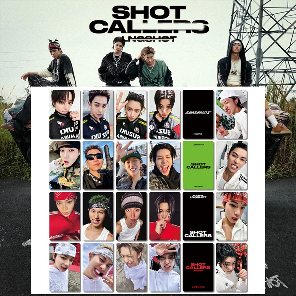롱샷Long Shot 데뷔 앨범 SHOT CALLERS 카드 기관차 바람 펑크풍 JL-1688-101397-1107592, 아트지 양면 방수필름, 다섯 벌 9,900원