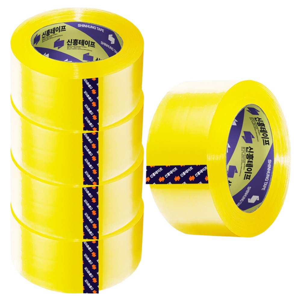 신흥테이프 박스테이프 대용량 경포장 57mic 100M 투명 8,250원