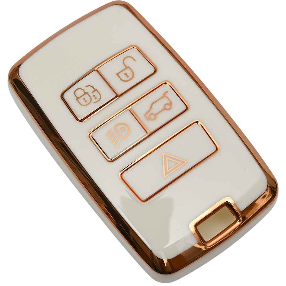 랜드로버 레인지로버 스포츠 보그 이보크 호환 TPU 자동차 키 케이스 번호판 키링 키홀더, 5버튼_TA103, 화이트 7,900원