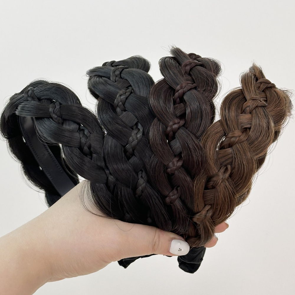 글램디아 벼머리띠 땋은 트위드 머리띠 꽈배기 헤어밴드 9,900원