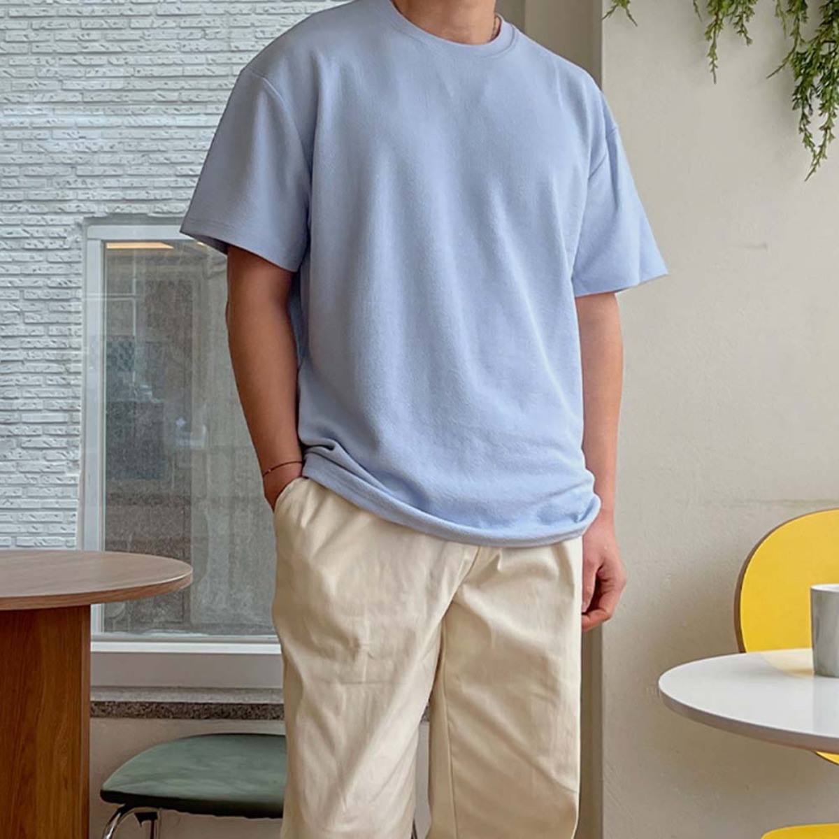 M~8XL 바이모노 꼭꼭숨티 티셔츠 구김zero 남자 무지티 베이직 반팔티 빅사이즈 오버핏 블랙 화이트 스카이블루 네이비 차콜 M L XL 2XL 3XL 4XL 5XL 6XL 7X 24,900원