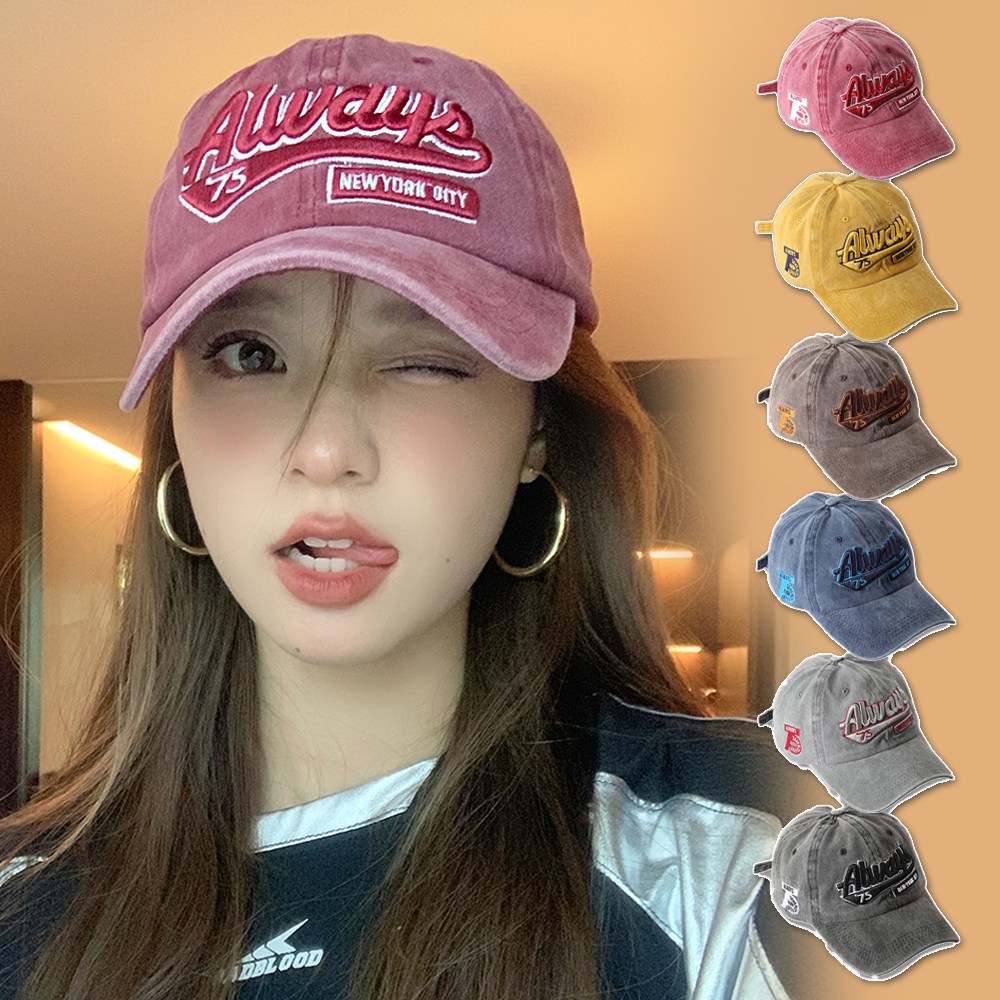 미다미 올웨이즈 시티 레터링 포인트 남녀공용 볼캡 (6컬러) 19,900원