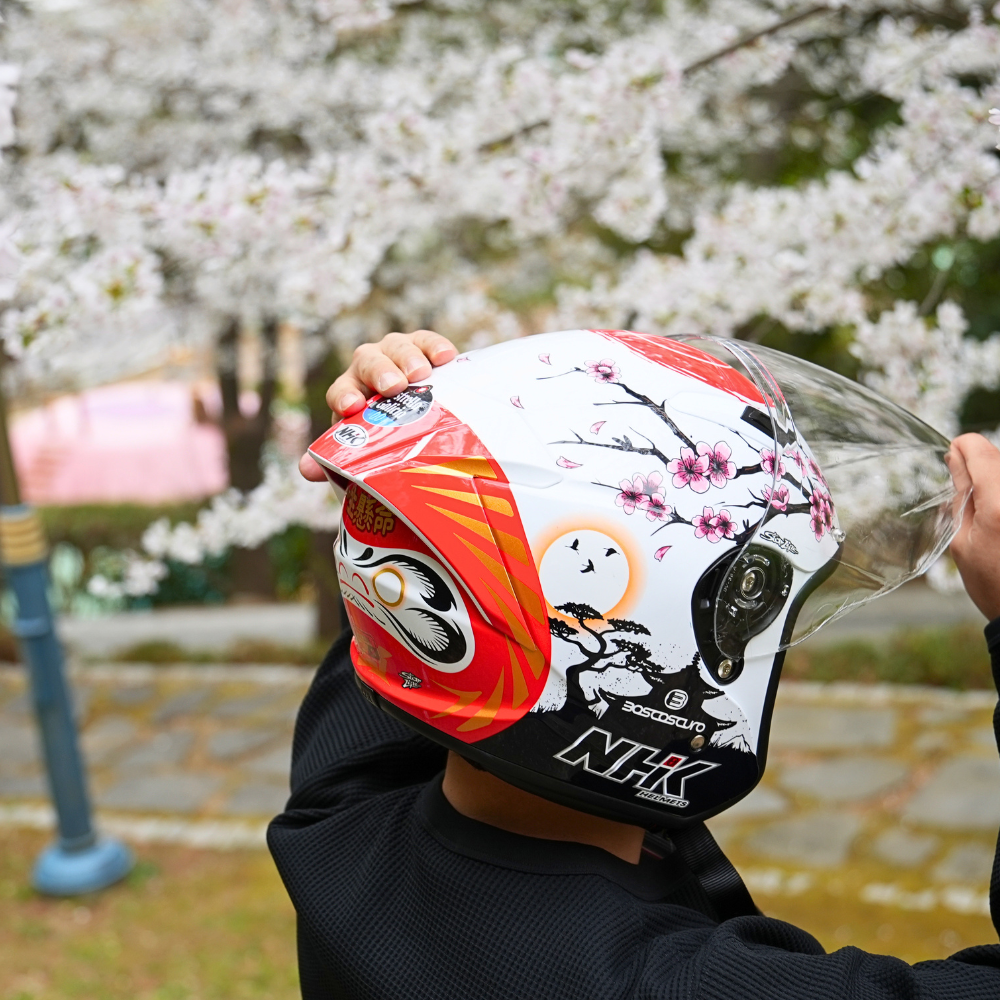 NHK S1 GP PRO 그래픽헬멧 오픈페이스 알론소 로페즈12 화이트글리터 골드, 화이트 글리터 140,000원