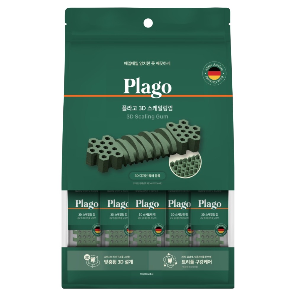 플라고 강아지 3D 스케일링 덴탈껌 7p, 1개, 112g, 오리지널 11,400원