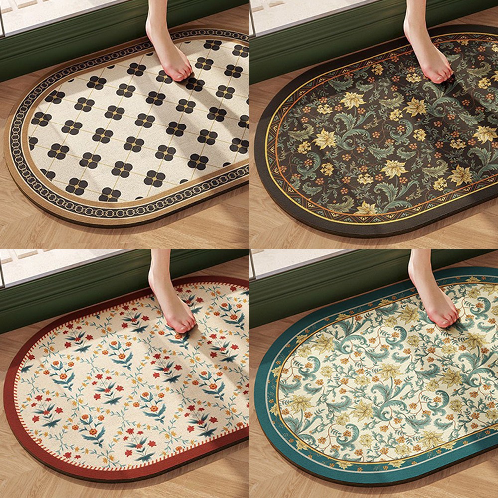 오릴리 강력흡수 빨아쓰는 규조토 욕실 발매트 모던 레트로 4종, 낮의 정원 9,900원