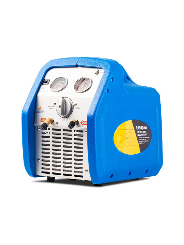 에어컨 냉매 회수기 자동 추출기 냉매포집기 산업용 공구 냉매가스 알루미늄 합금, 1개, RR500 이중 실린더 760,600원