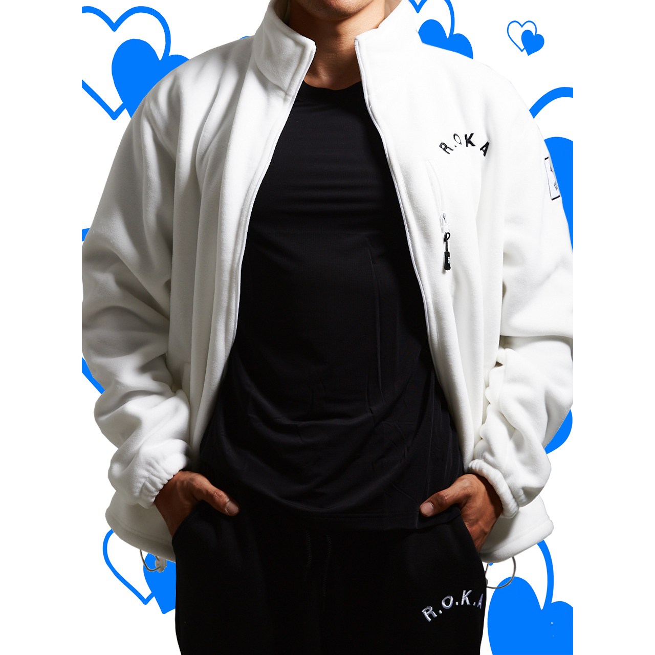 로카후리스 두꺼운 [혹한기용 양털 왕기모] [전체자수 가슴지퍼포켓] PX 군인후리스 31,900원