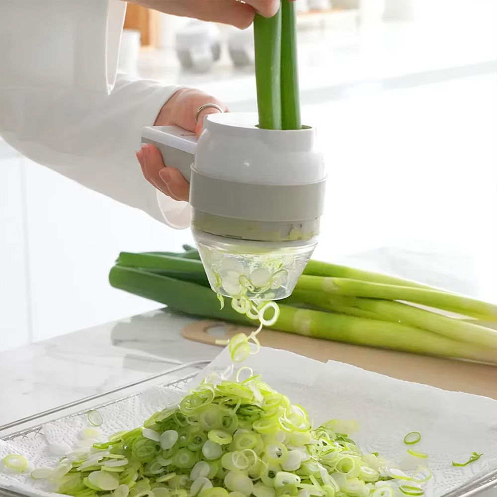 미니 전동 자동 슬라이스+거품기 이영자 마늘 다지기 채썰기 마늘 고추 파 채칼 파써는 파절기 3세대 1200mA P774 13,900원