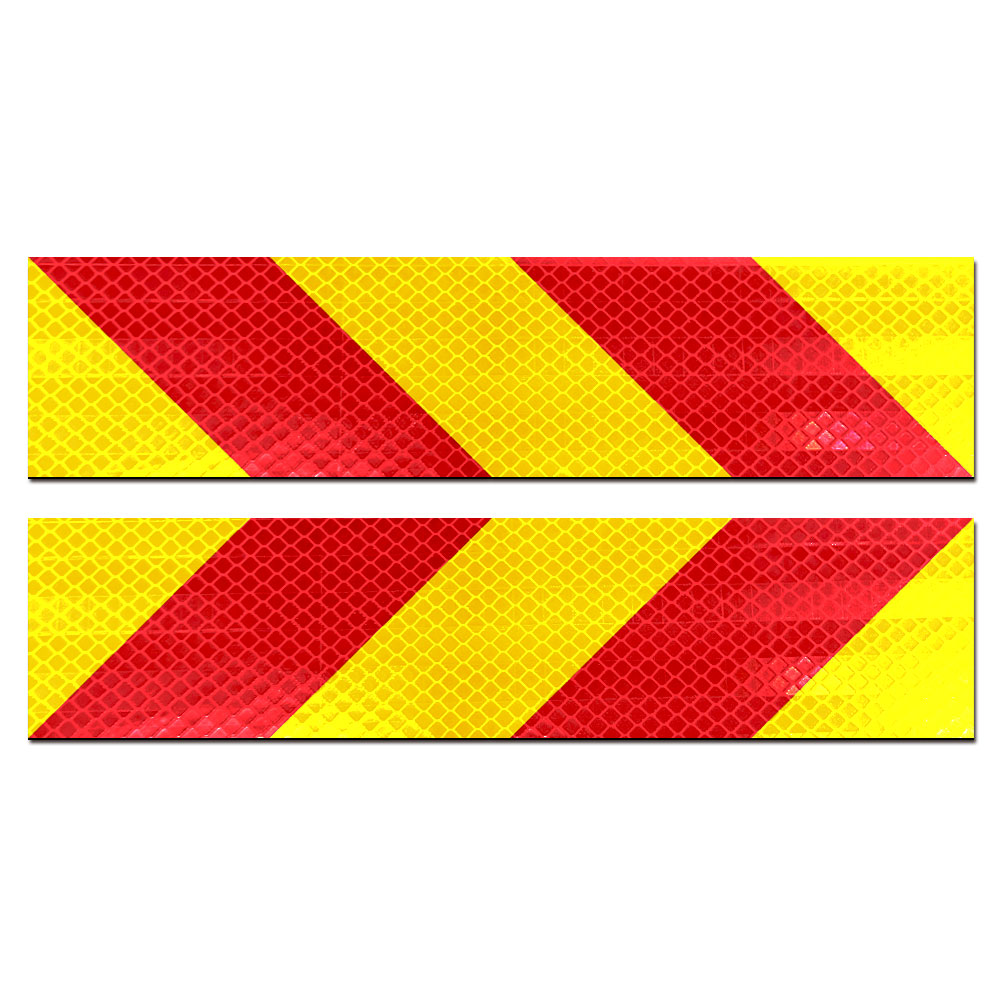 라쿤마켓 화물차 트럭 안전반사 스티커 2매 1세트 600x140 대형 중장비 후방 후부 반사 특장 초고휘도 반사스티커, 2개, 혼합 8,900원