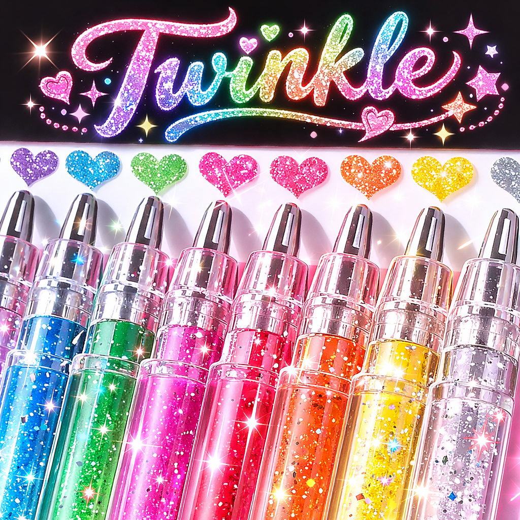 말랑킷 글리터 반짝이 젤펜 메탈 볼펜 24색 다꾸, 1세트, 24색 13,500원