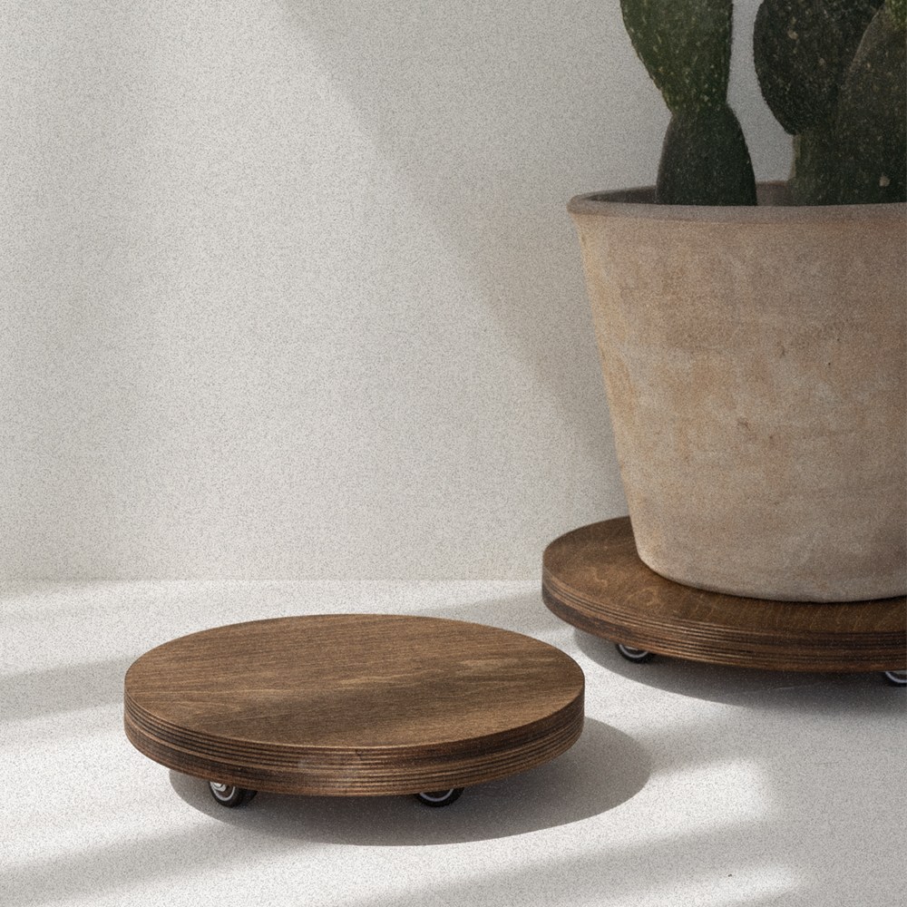 사각 원형 원목 대형 이동식 화분 받침대 바퀴 공기청정기 받침대, 내추럴우드, 1개 37,200원