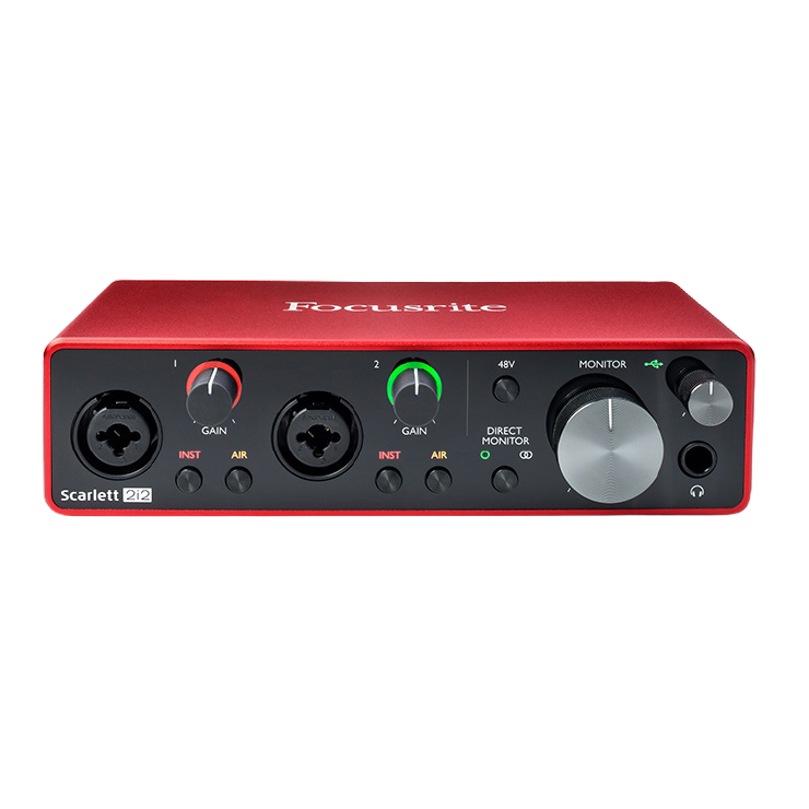 포커스라이트 Scarlett 2i2 3rd, Scarlett 2i2 3rd+케이블+총알잭+한글설명서 290,000원