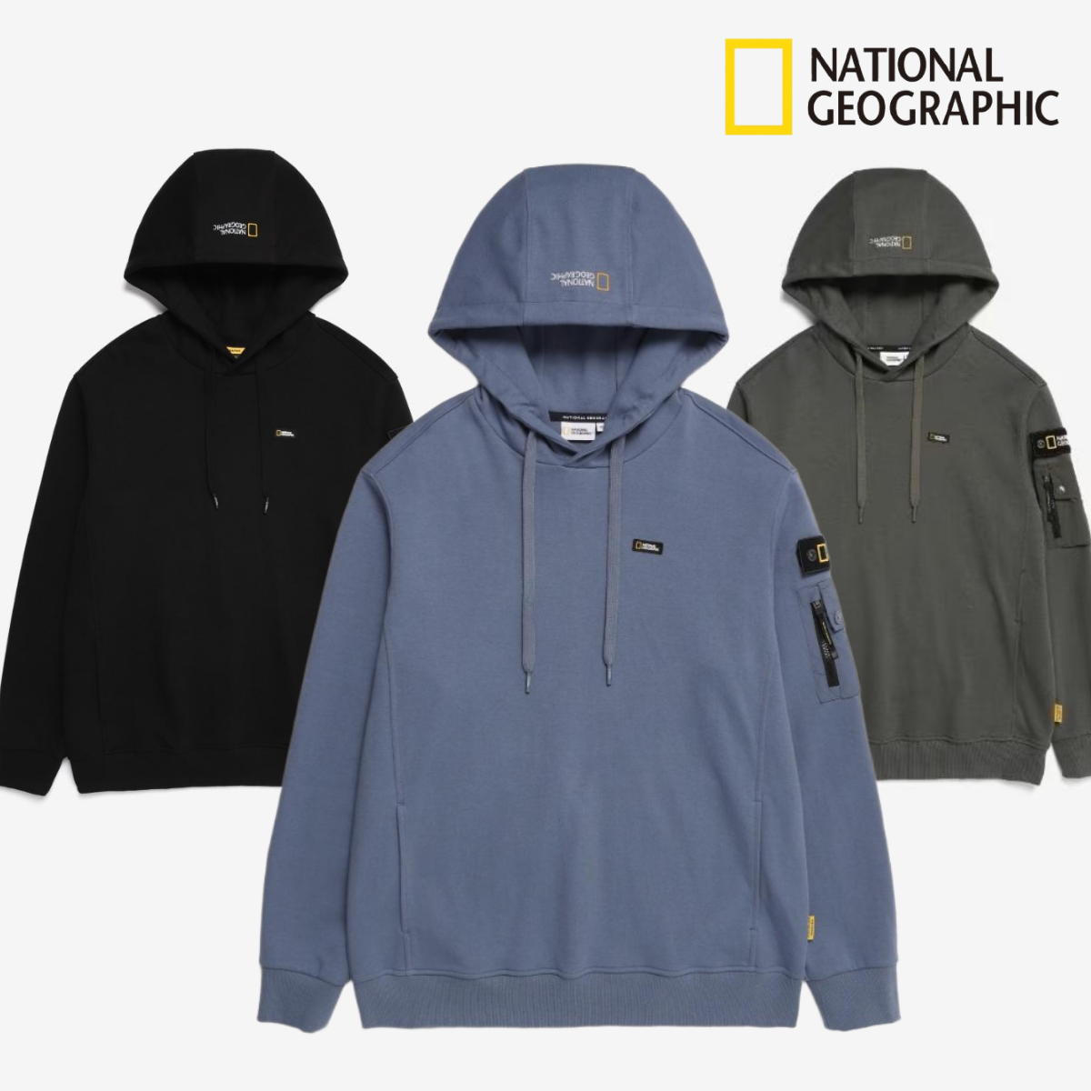 내셔널지오그래픽 후드 티셔츠 사계절용 면 79,900원