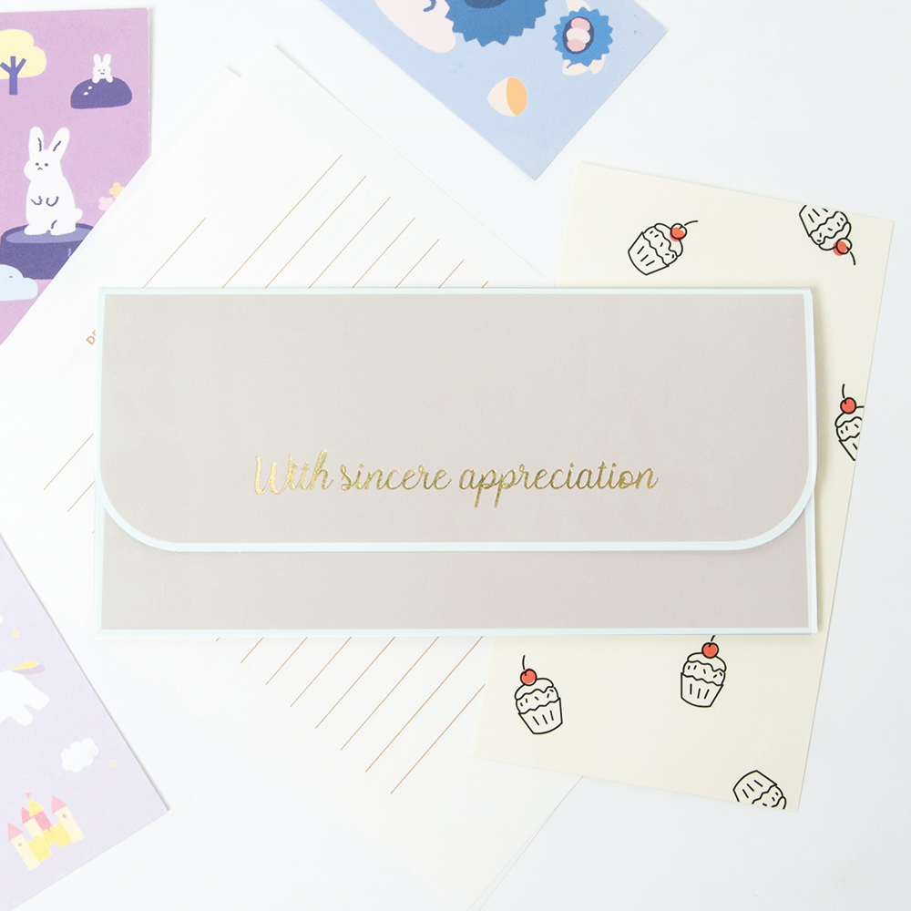 좋은기븐 프리미엄 용돈봉투 스퀘어 10p, 스티커 12p, 아이보리, 1개 5,200원