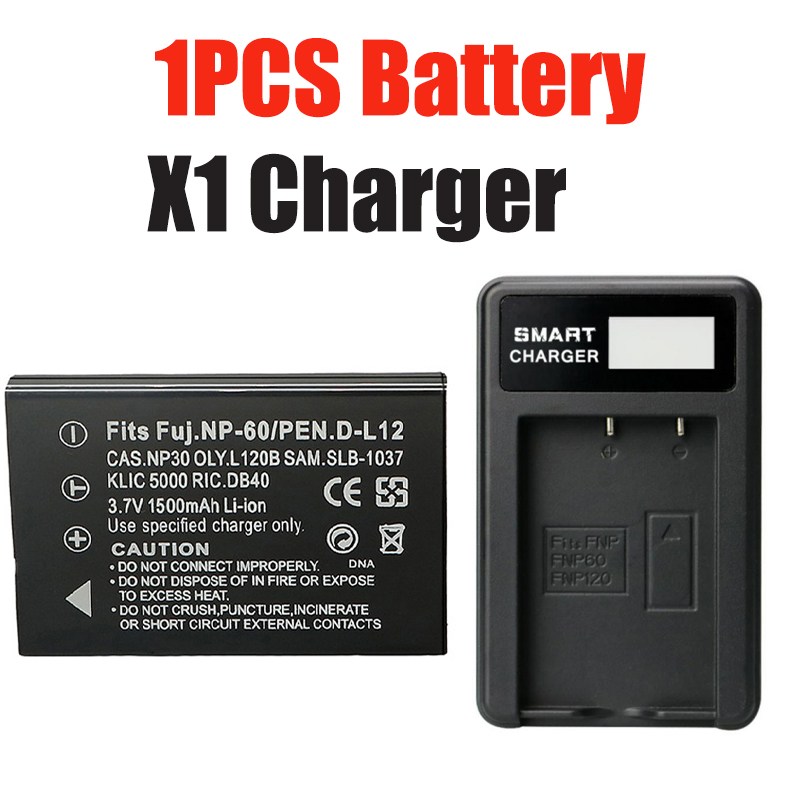 호환 NP-60 카메라 배터리 + Fujifilm Finepix 50i 601 F401 줌 1500mAh 용 LED USB 충전기 19,900원