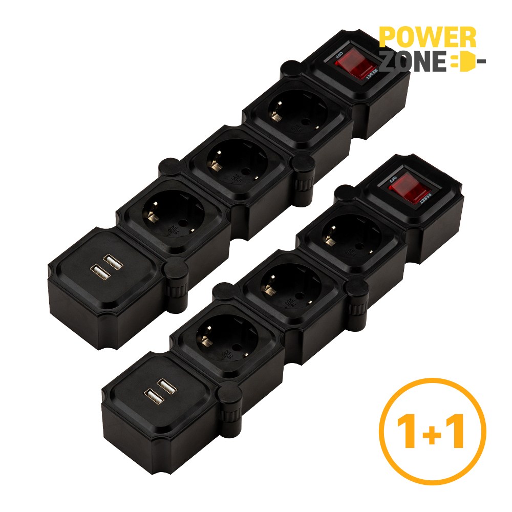 1+1 디자인 멀티탭 요리조리 3구 USB 고용량 멀티탭 52,560원