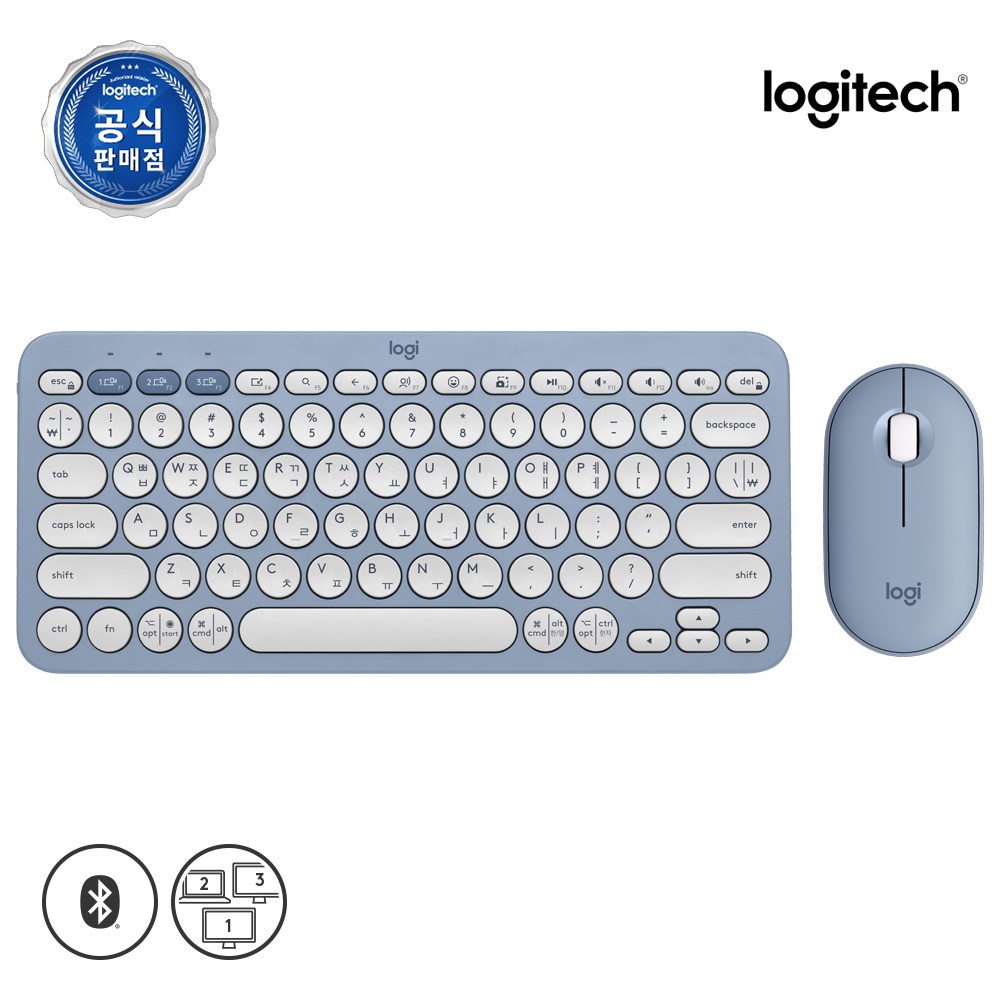 로지텍 코리아 PEBBLE 2 Combo 무선 키보드 마우스 세트 72,900원