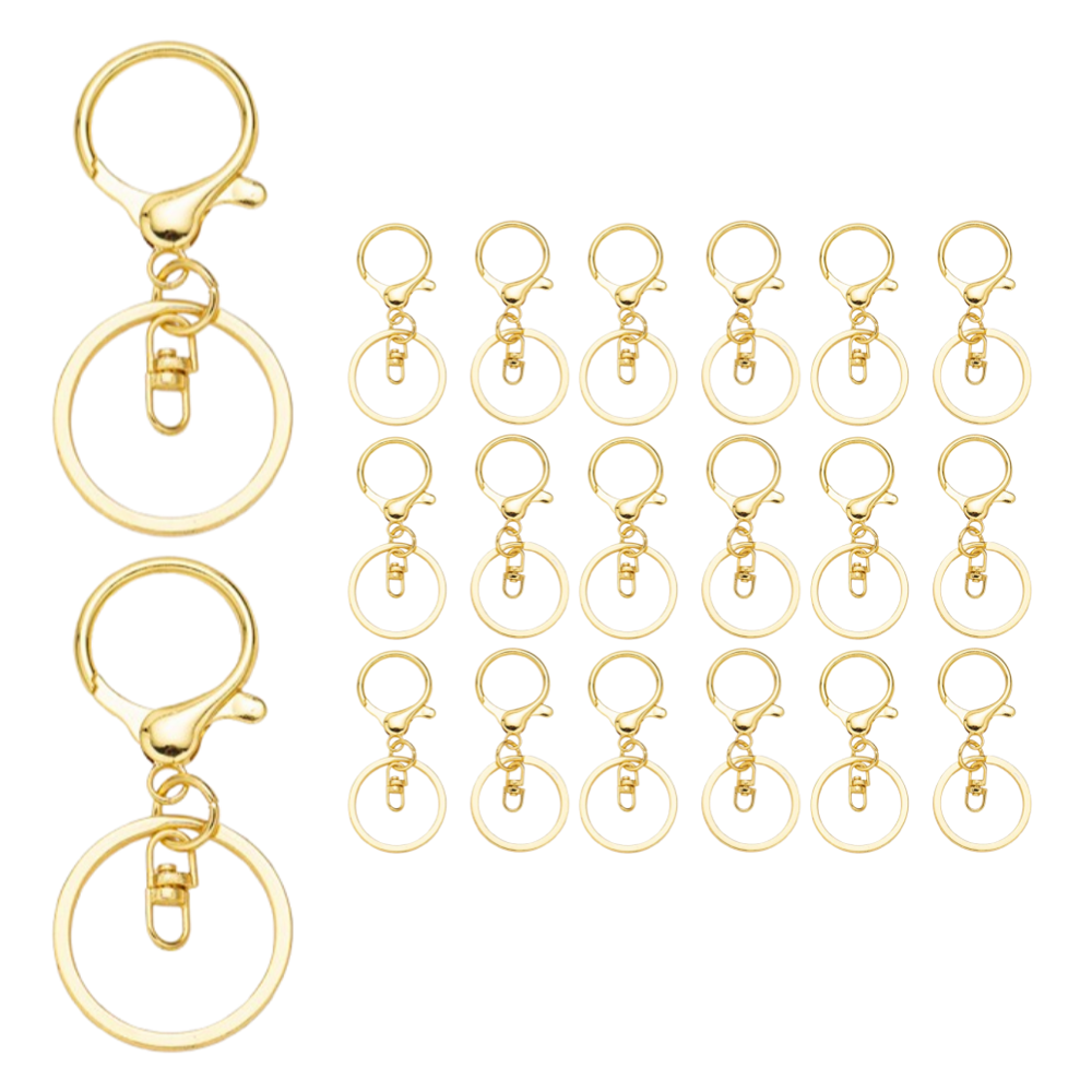 밝은리빙 악세사리 부자재 회전 고리, 골드, 20개 7,900원