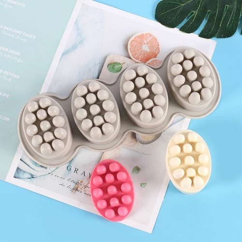 실리콘몰드 - 마사지 볼 4구 , 비누 석고 캔들몰드 6,800원