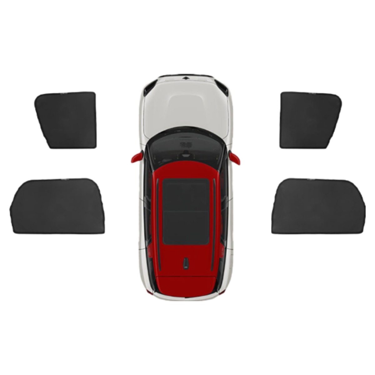 미니쿠퍼 25년식 자석식 선쉐이드 햇빛가리개, 1세트, 블랙 33,000원