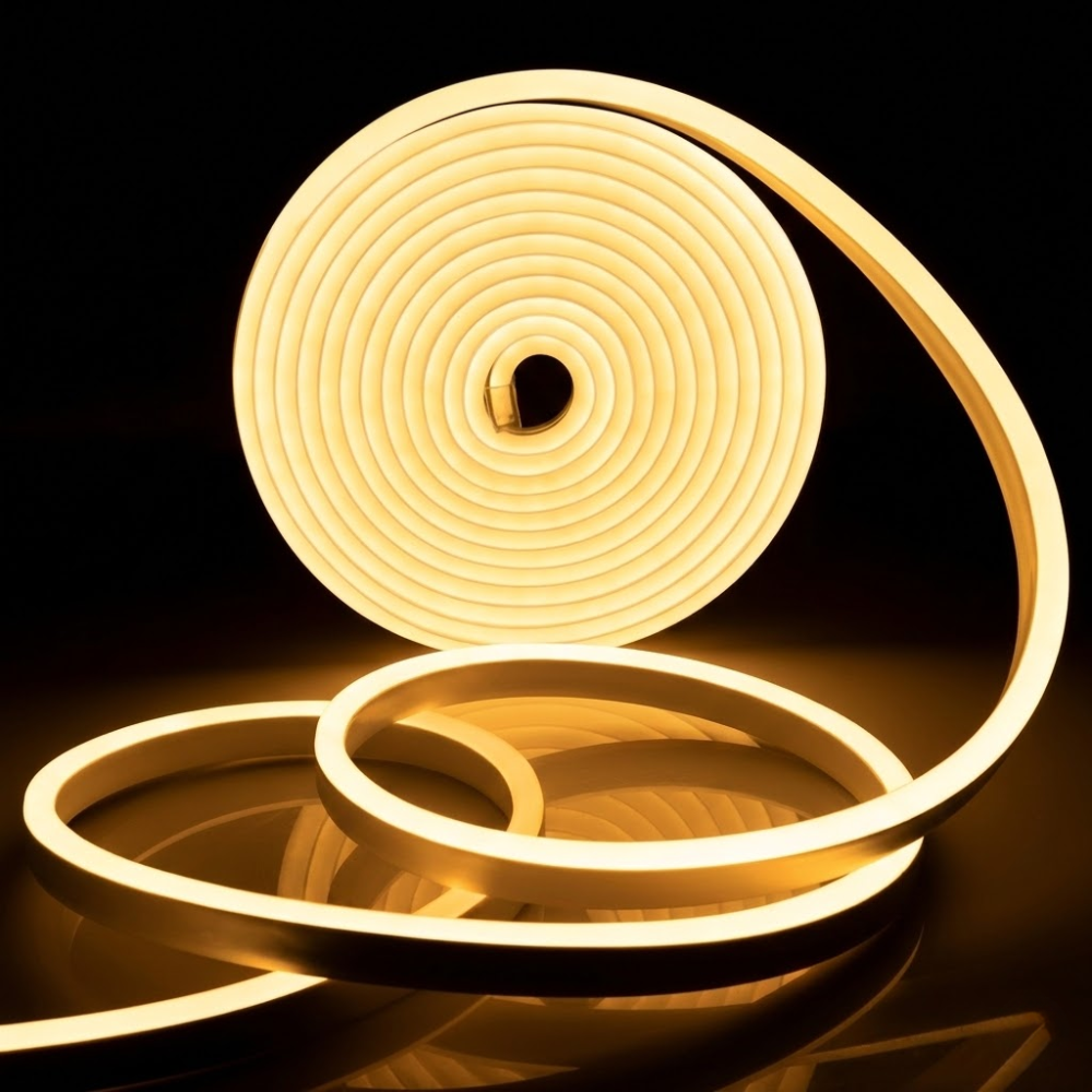 원그리드 12V 네온플렉스 LED 스트립 5m 줄조명 네온사인 면발광, 1개, 전구색 16,900원