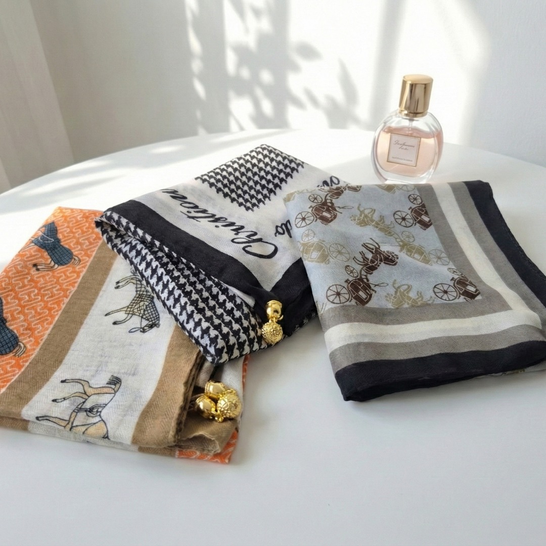 모아드 여성 자석버클 사계절 스카프 3종세트 13,200원