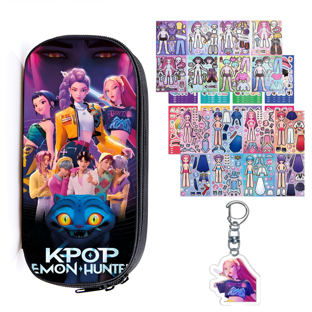 케이팝 데몬 헌터스 필통 코디 스티커 키링 문구세트 케데헌 굿즈 선물용 19,900원
