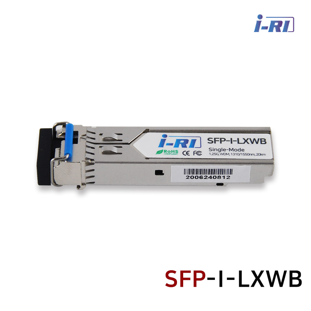 아이리 SFP-I-LXWB 광모듈 싱글모드 2km 1G SFP 1.25Gbps 20km WDM 1-Fiber 1코어 1310/1550nm 지빅 미니지빅 SFP-LXWB20 LC 28,900원