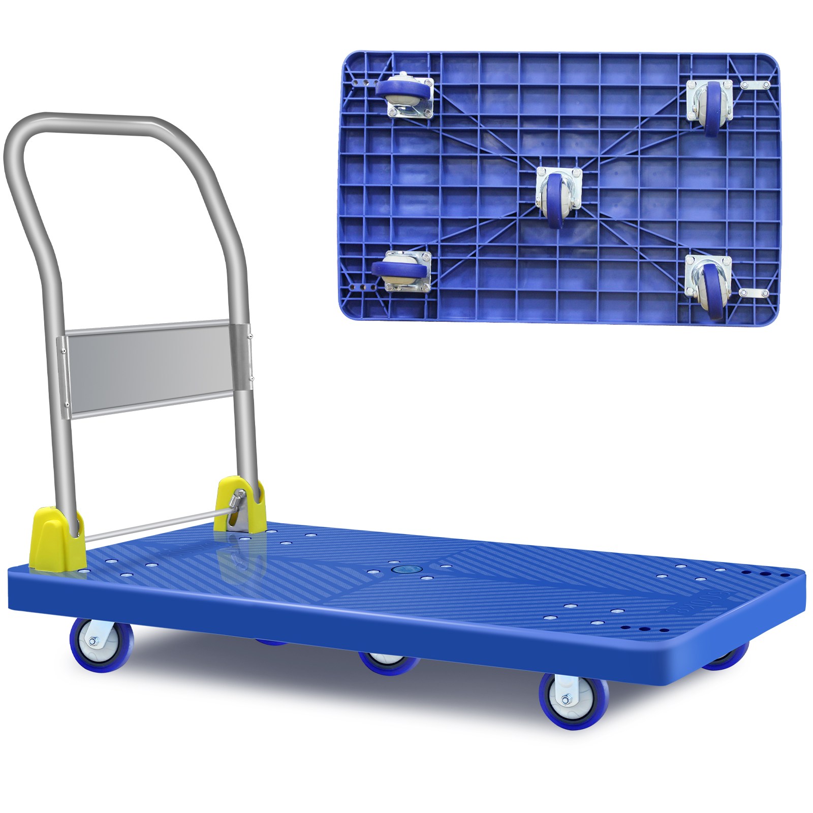 플랫폼 핸드카트  캐리 카트   시장  녹방지 이중코팅  저소음 Blue 170,050원