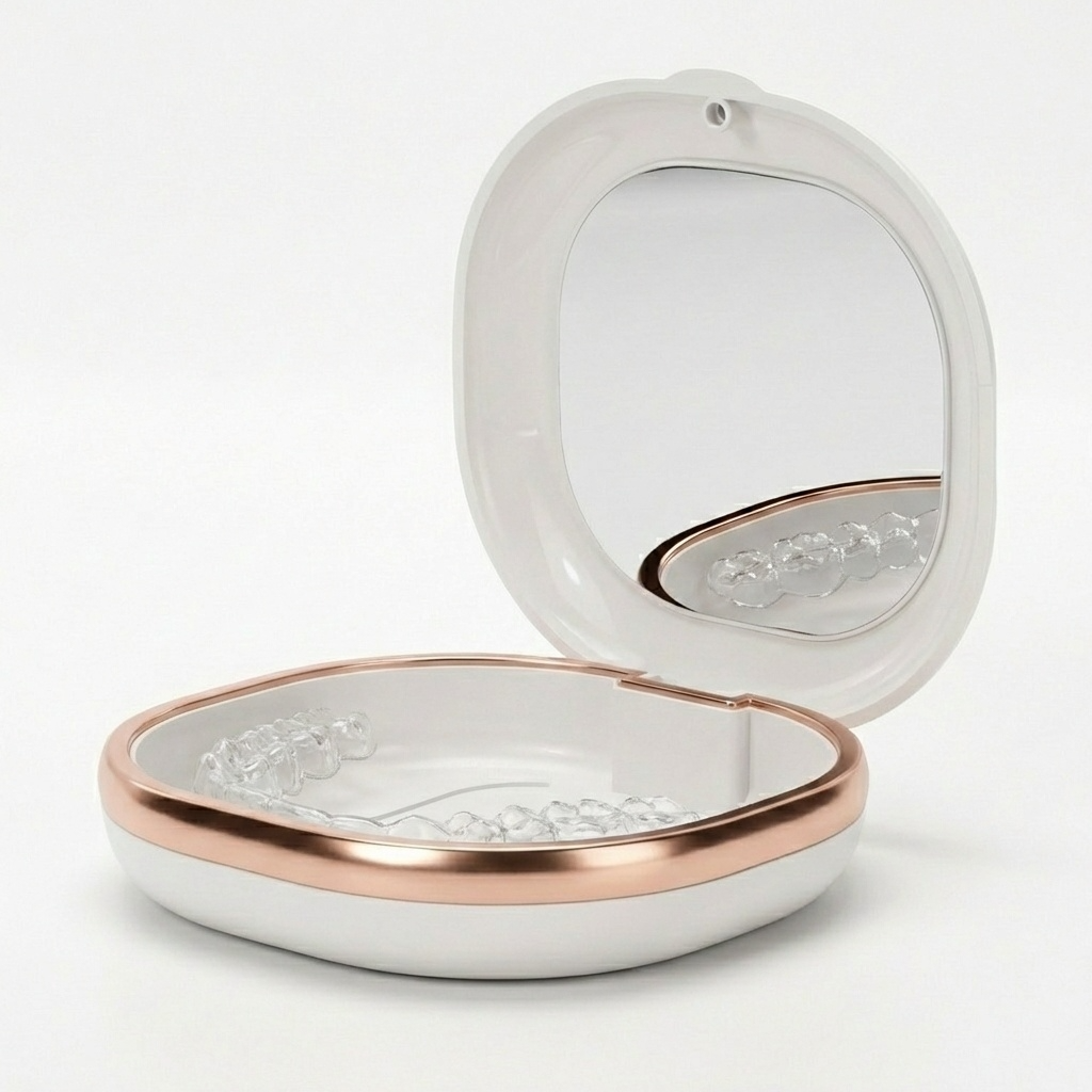 모래랩 거울 교정기 유지장치 리테이너 케이스, 화이트, 1개 5,490원