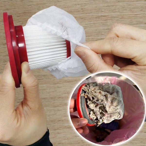 세탁기 먼지거름망세척 가능한 부직포 원단 커버 일회용 진공 청소기 필터 보호 휴대용 액세서리 100 개 7,400원