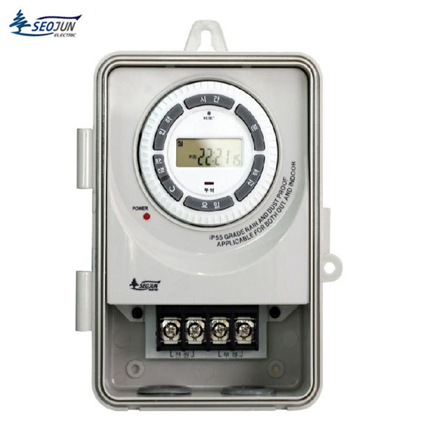 서준전기 디지털 타임스위치 정전보상형 옥외용 중대용량 타이머 SJD-S30 38,900원