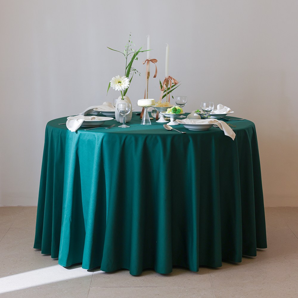 대성섬유 대폭 이음선없는 고급융단 호텔 예식장 대형 원형식탁보 75,500원