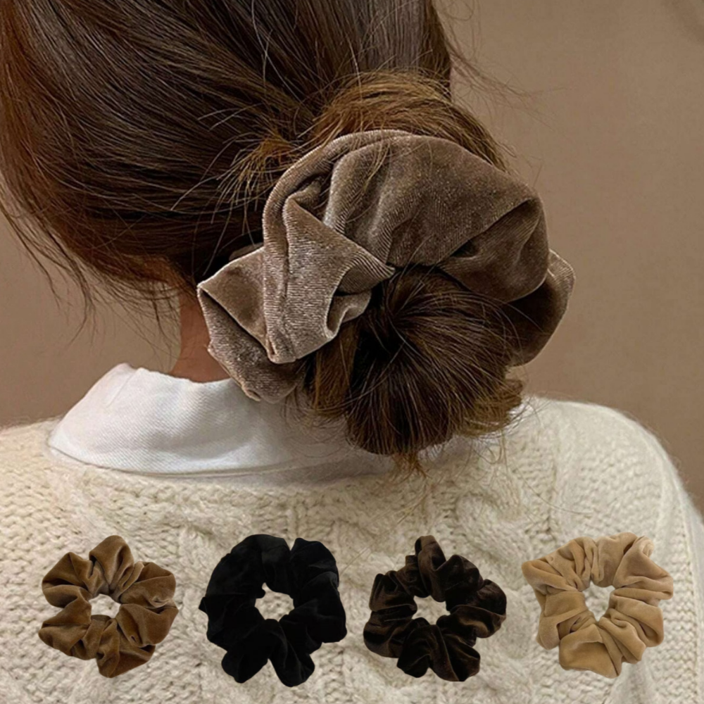 부드러운 소프트 벨벳 짱짱한 곱창밴드 4종세트 12,500원