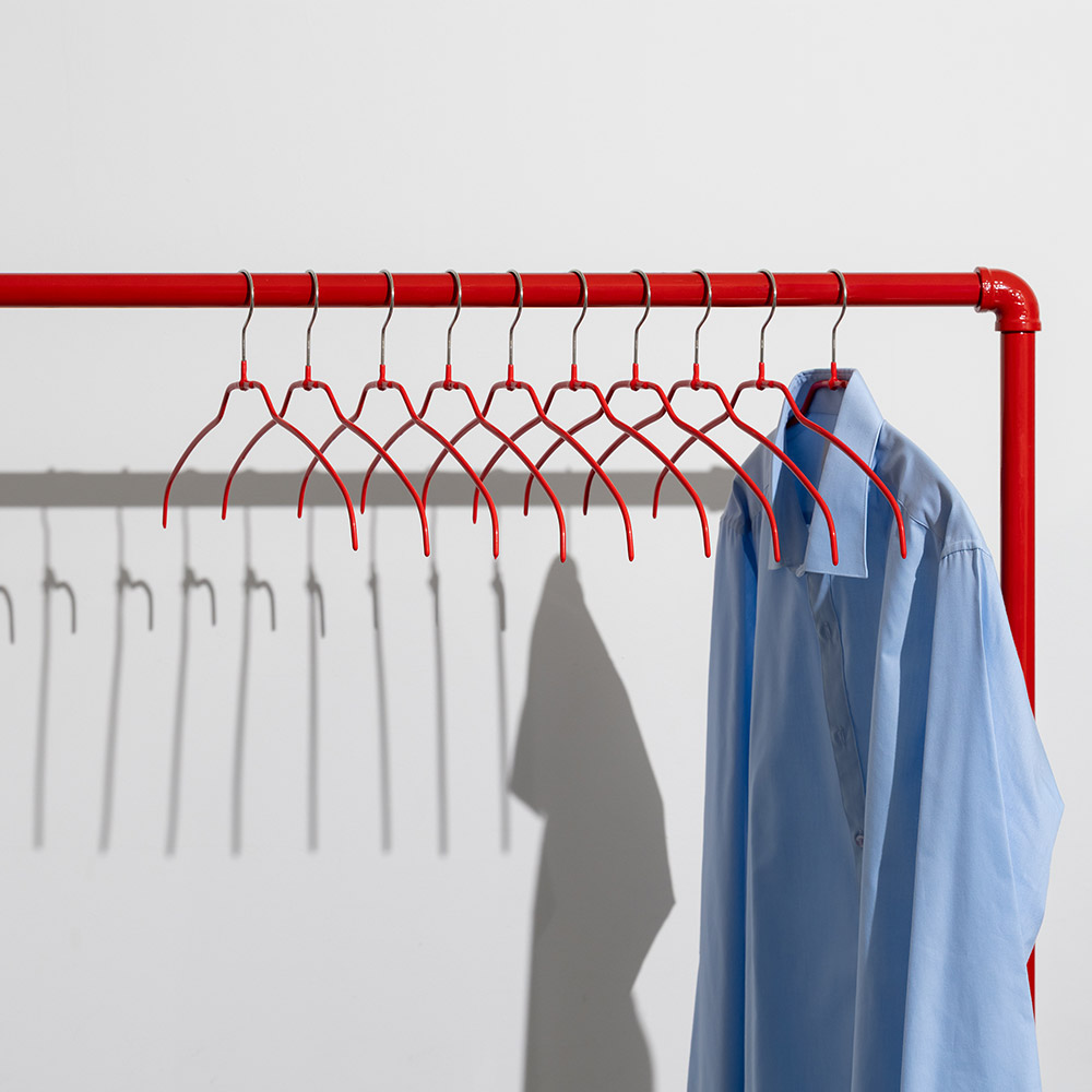 마와 논슬립 옷걸이 실루엣라이트 42FT 넥, 레드, 10개 33,950원
