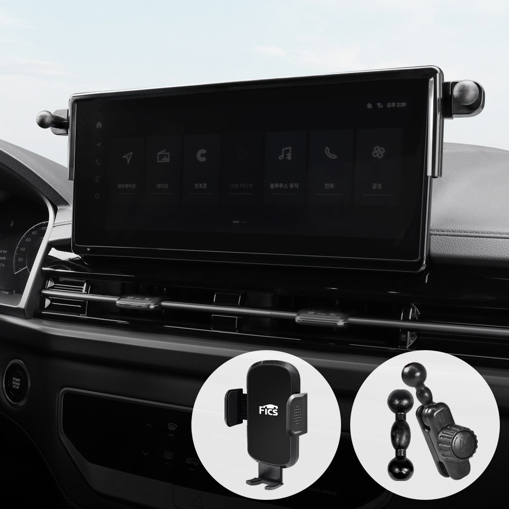 픽스 글로벌 렉스턴 무쏘 스포츠 차량용 핸드폰 거치대 세트 35,000원