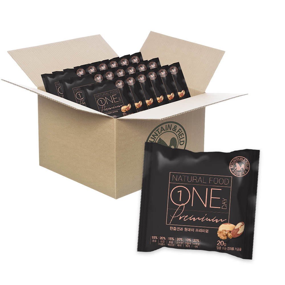 산과들에 원데이프리미엄 견과류, 20g, 100개입 61,900원