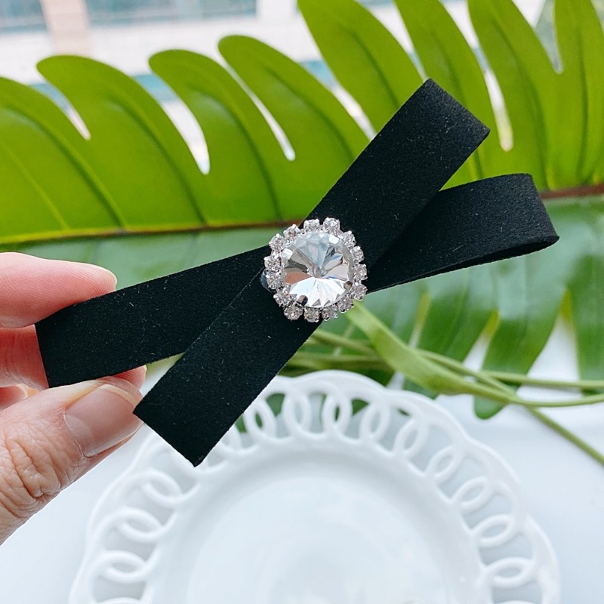 레인걸[2개세트]큐빅 진주 반묶음 머리핀 10,000원