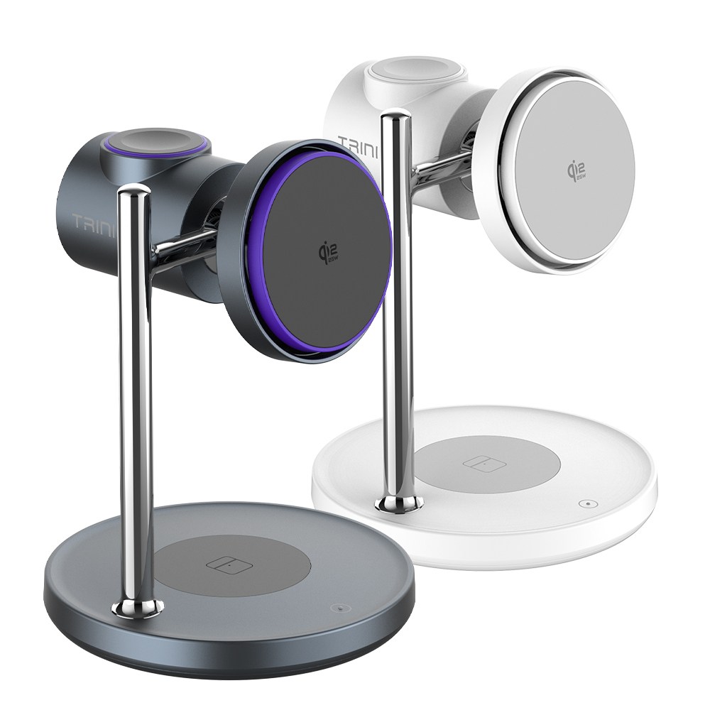 트리니 Qi2 25W BLDC 쿨링팬 애플+갤럭시 지원 맥세이프 3in1 초고속 무선충전기 TR-Qi25W 49,900원