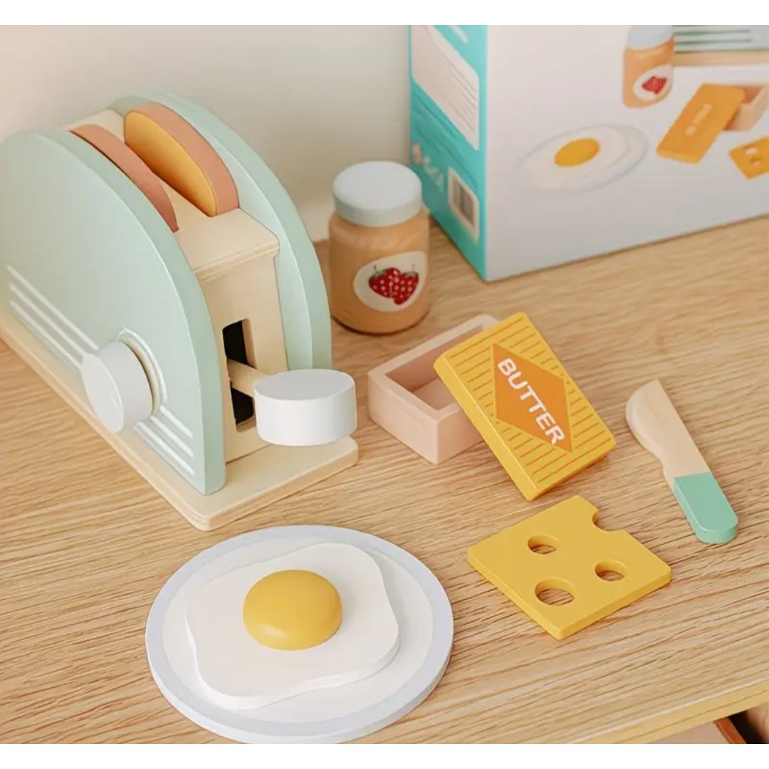 코지베베 원목 토스터기 장난감 세트, 1개 19,900원