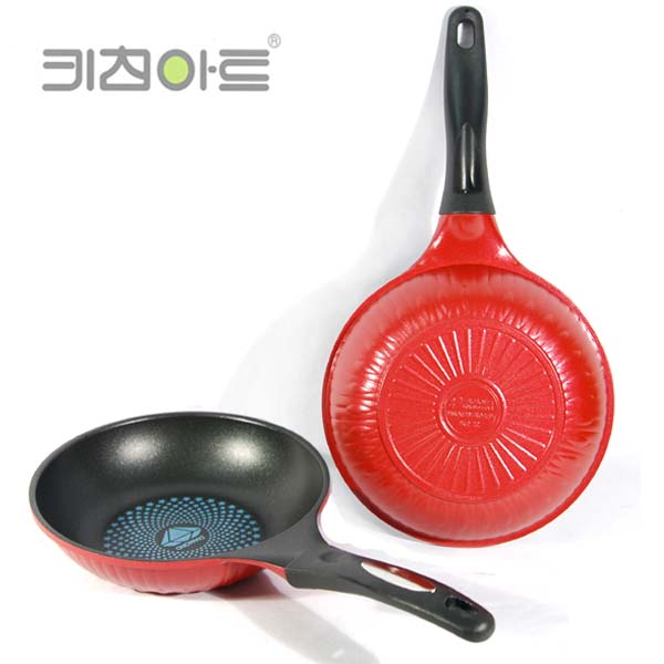 국산 키친아트 후라이팬 20cm 다이아몬드레드 에그팬 다이아후라이팬 소형 구이팬 볶음팬 멀티팬 9,500원