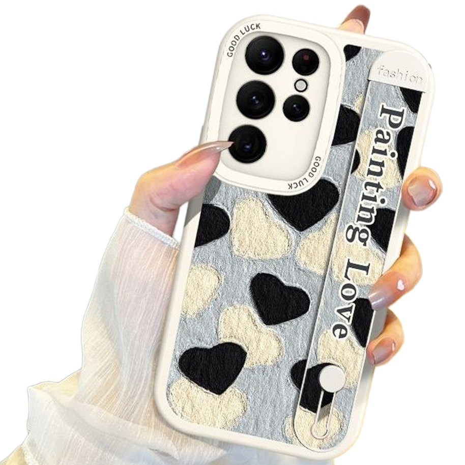 럭스폰 갤럭시 하트 핑거 밴드 스탠딩 스트랩 지문방지 케이스 15,400원