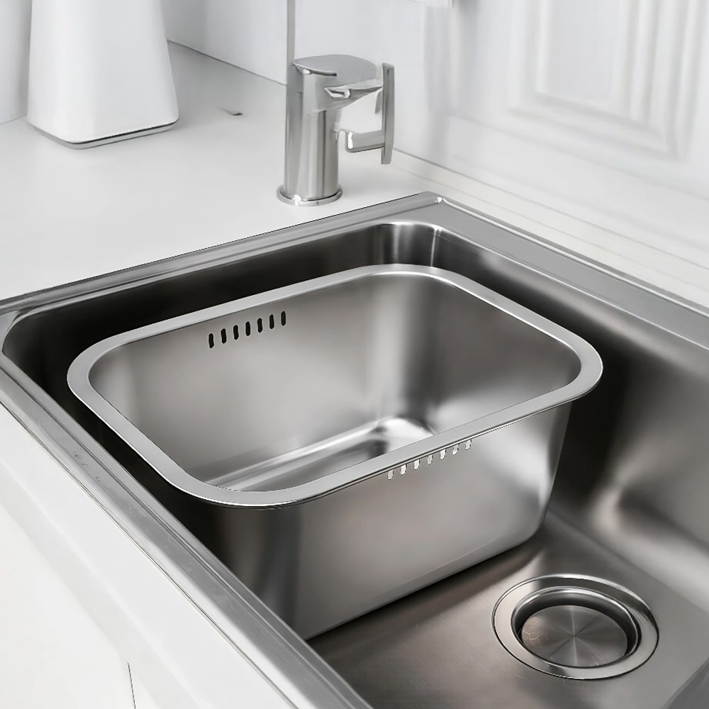 올스텐 물빠짐 사각 설거지통 10L, 실버, 1개 16,900원