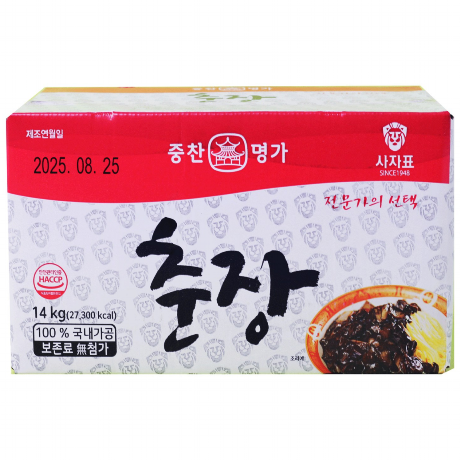 영화식품 중찬명가 업소용 대용량 사자표 춘장 39,800원