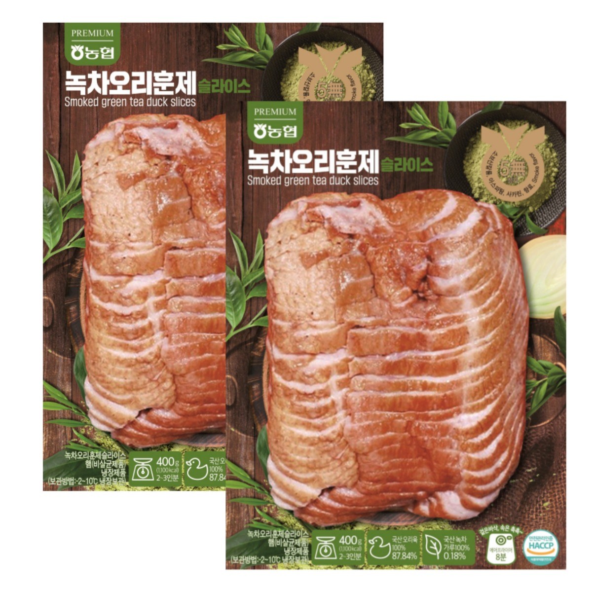 농협 잡내없이 깔끔한 녹차 오리훈제 (400g,2~3인분) X 2팩, 400g, 2개 27,450원