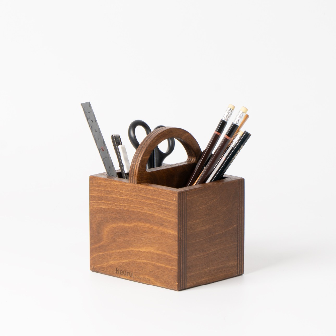 느루 미니툴박스 우드 연필꽂이 펜 볼펜 꽂이 필기구 정리함 35,000원