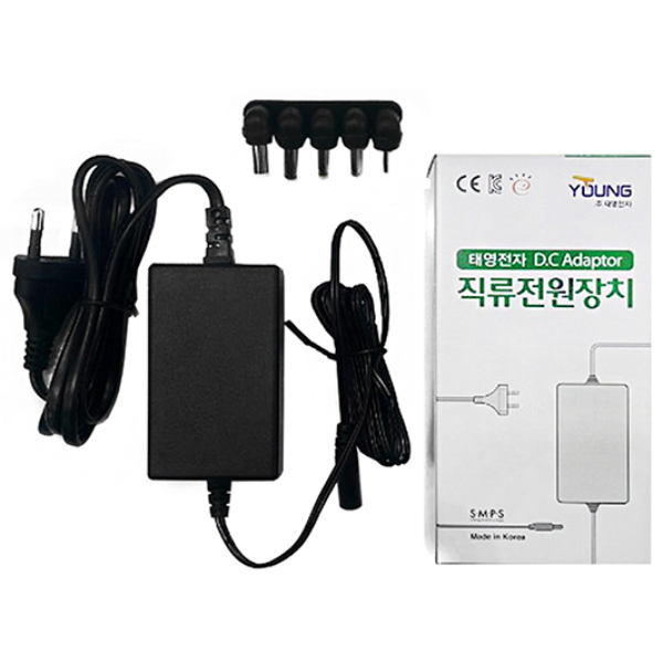 태영전자 전자식아답터 TY 12V 1.5A 코드일체형, 단일색상, 1개 11,000원