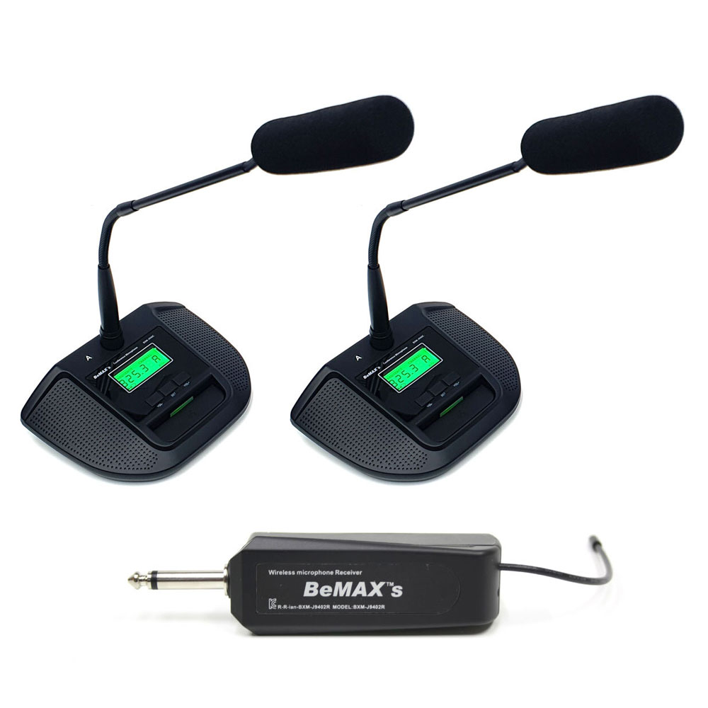 BEMAX 구즈넥 2채널 스탠드 무선마이크 BXMJ940CC 회의 연설 강의 콘덴서 마이크 440,000원