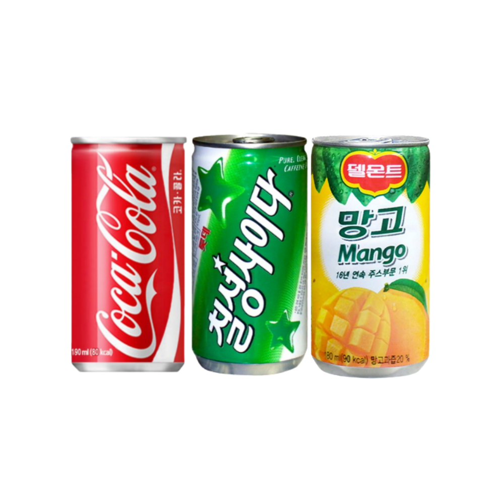 콜라 칠성사이다 망고 작은캔 3종 60캔 세트 36,370원