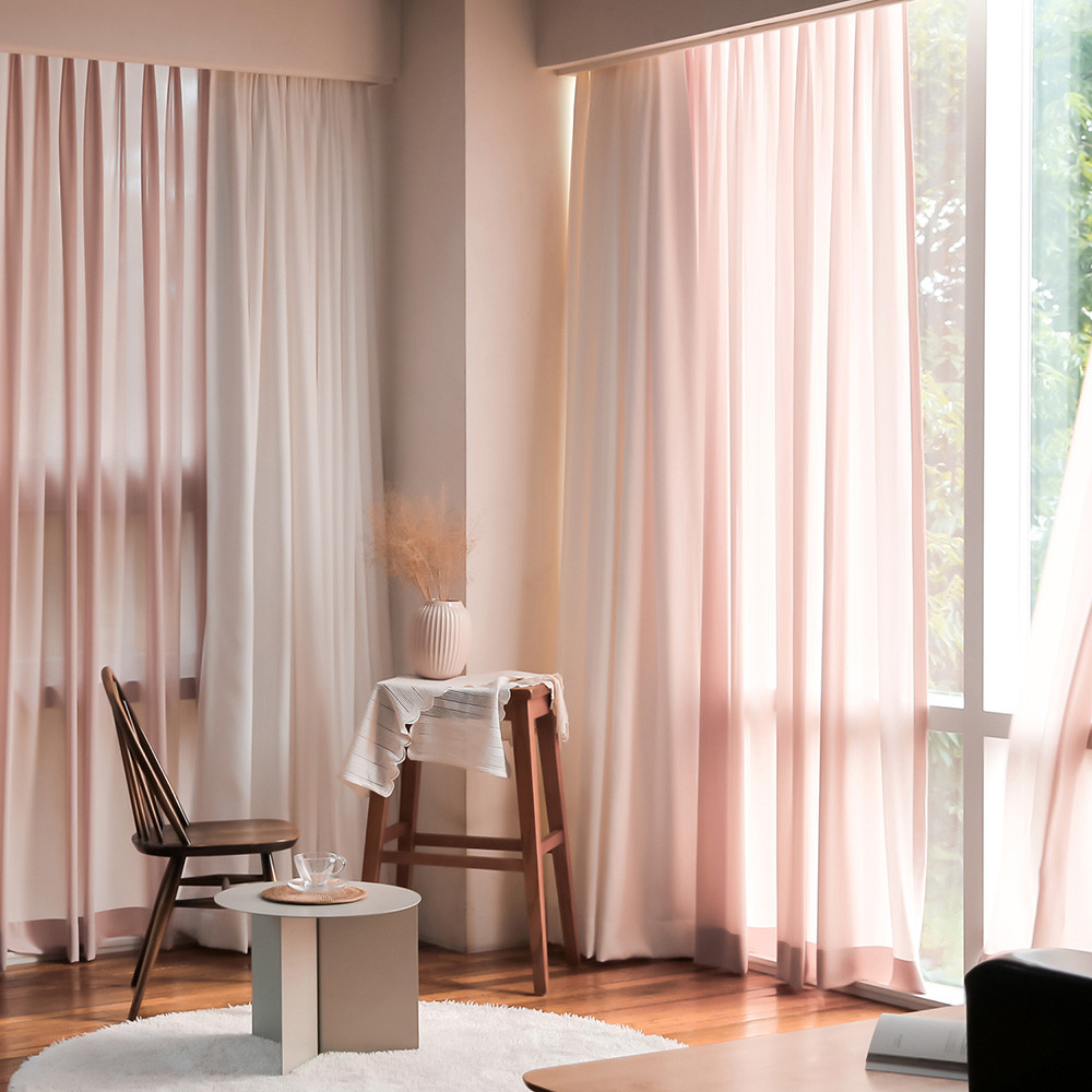 윈도우드레스 차르르 나비주름 쉬폰커튼 57,450원